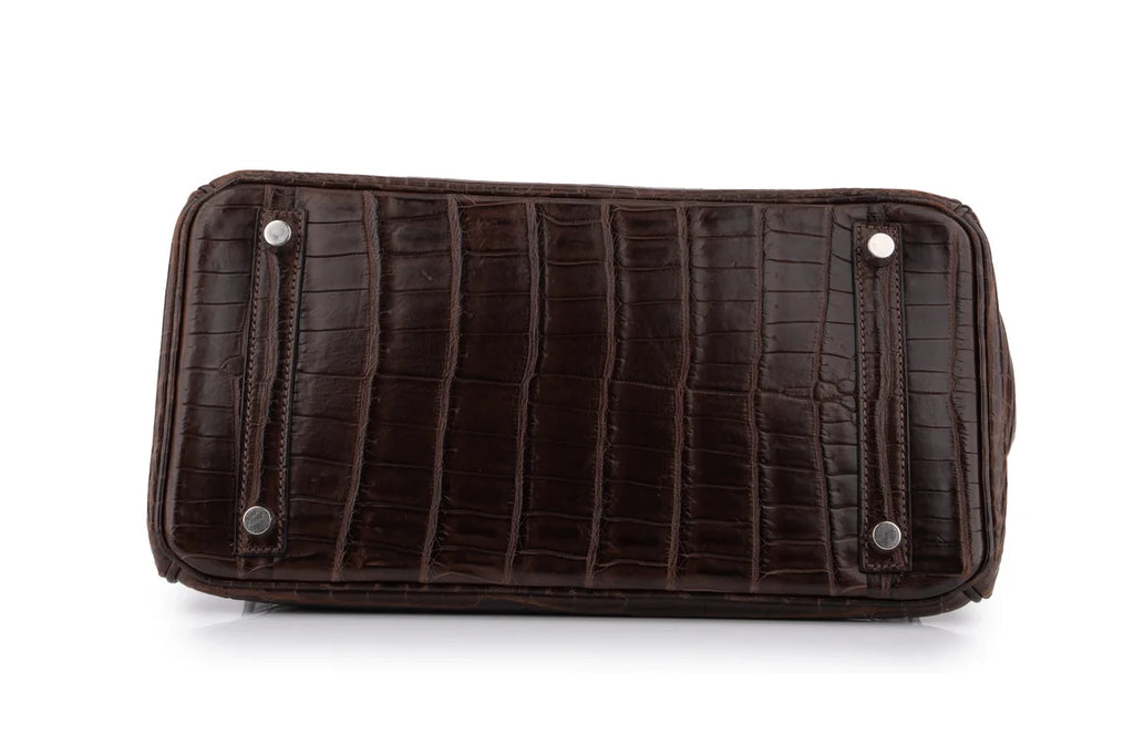 Hermès Birkin 30 Croc Niloticus Ebene PHW