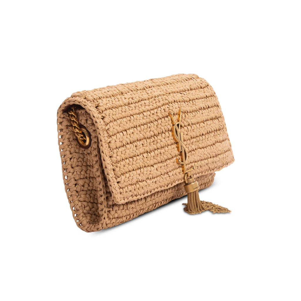 Saint Laurent 2025 Raffia Monogram Tassel Kate 99