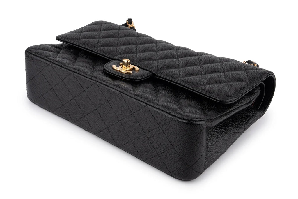 Chanel Classic Medium Double Flap Caviar Black GHW