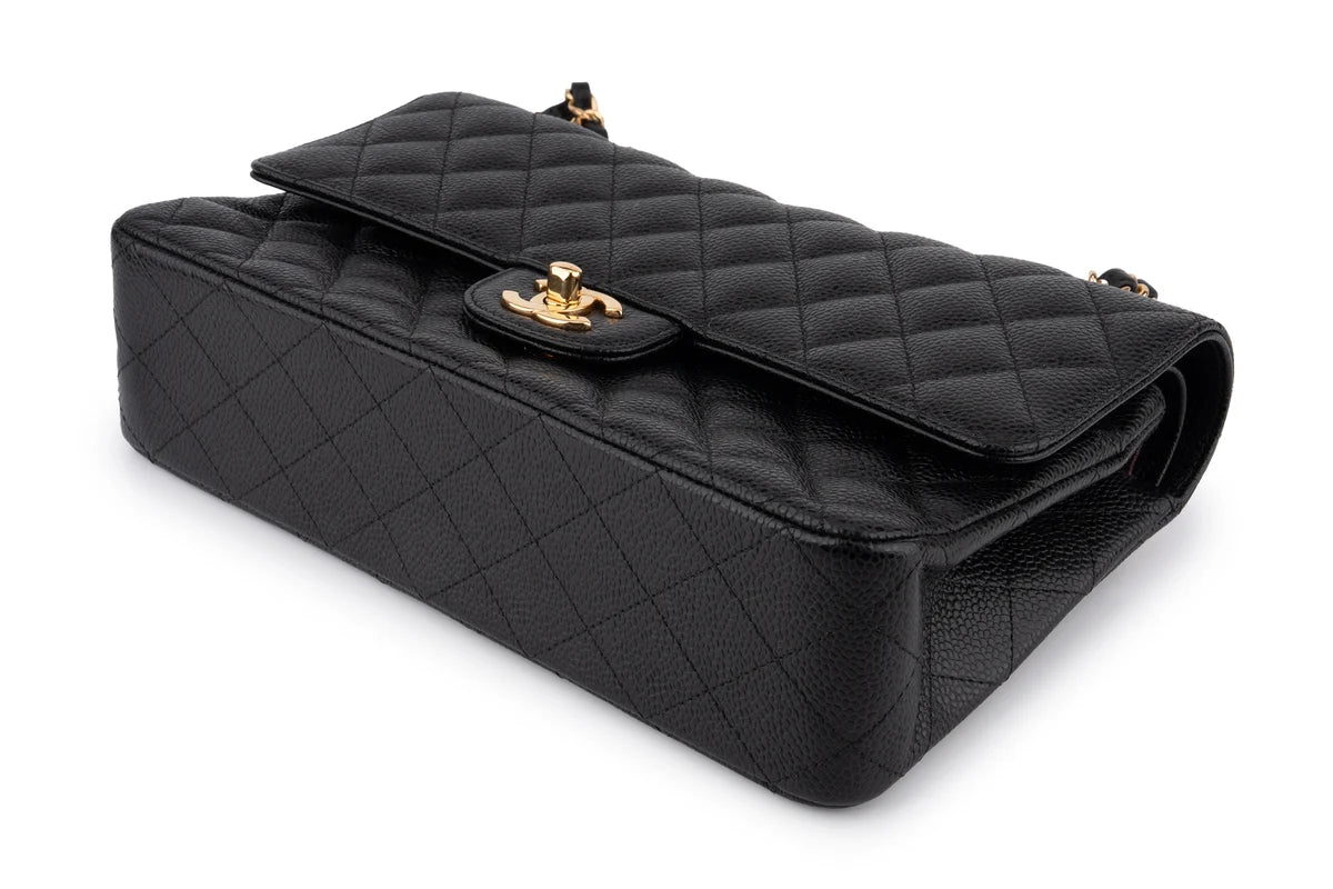 Chanel Classic Medium Double Flap Caviar Black GHW