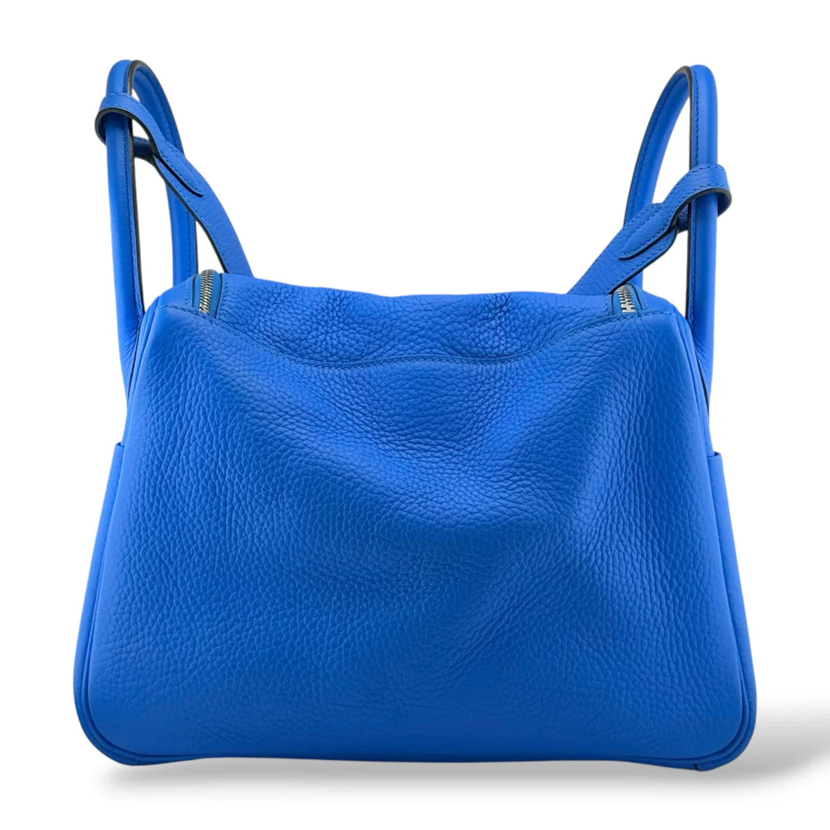 Hermès Lindy 30 Bleu Zanzibar Clemence PHW