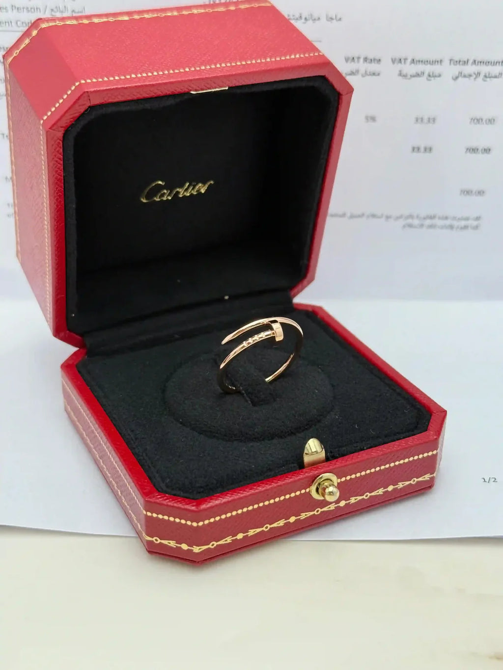 Cartier Juste Un Clou Ring Size 60