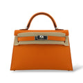 Hermes Kelly Mini Orange Epsom PHW