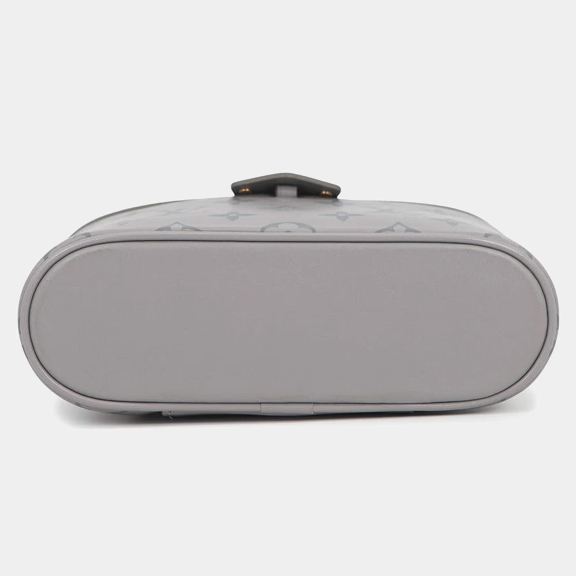 Louis Vuitton Vanity Chain Pouch Trianon Grey Calf Leather