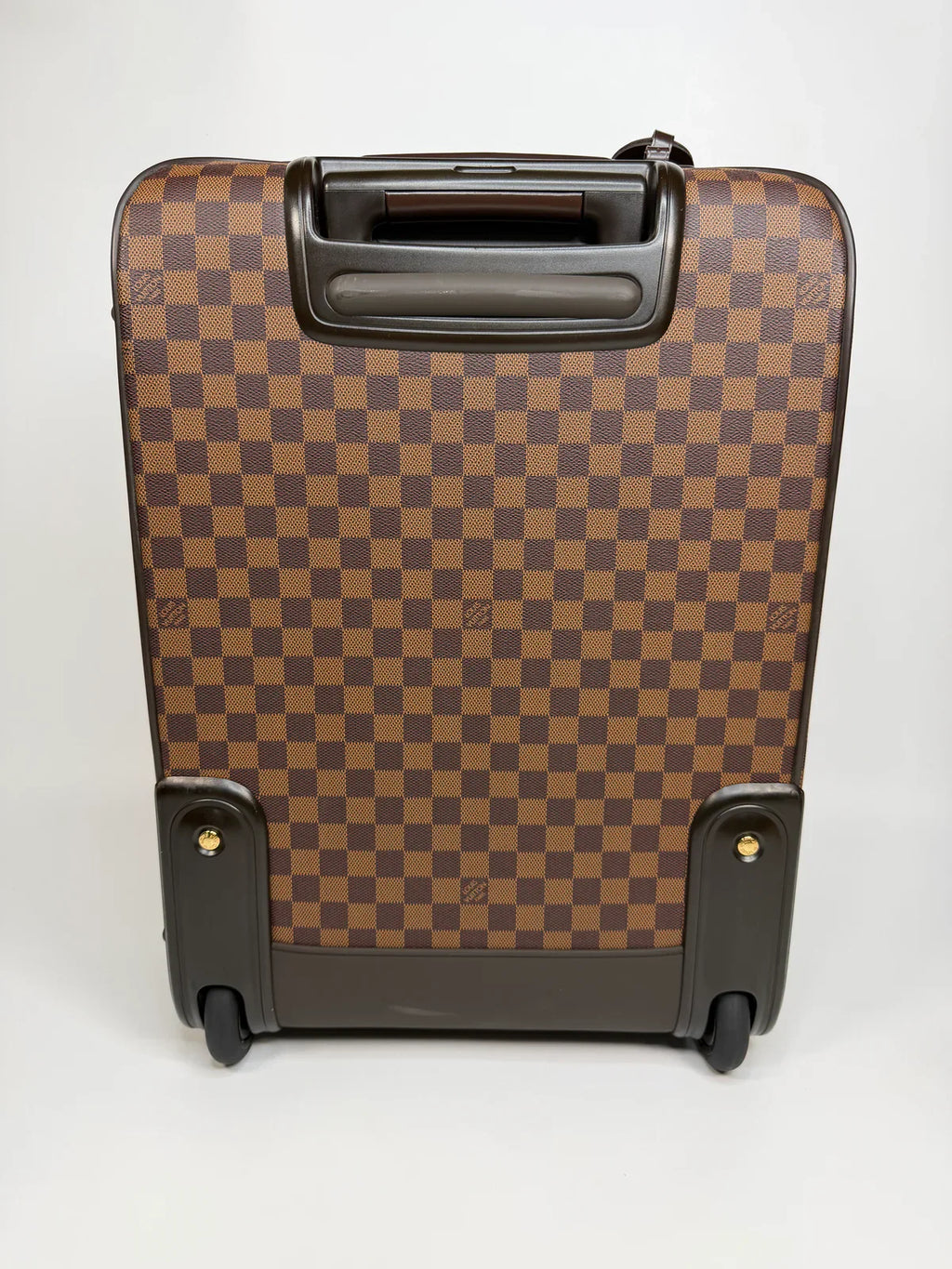 LOUIS VUITTON PÉGASE SUITCASE IN DAMIER EBENE WITH GOLD HARDWARE