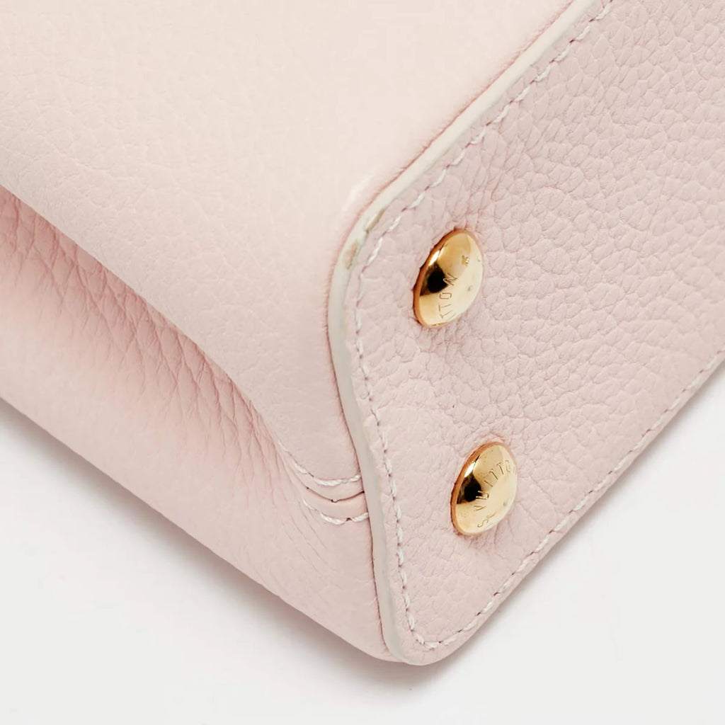 Louis Vuitton Capucines Mini Pink Taurillon Leather Top Handle Bag