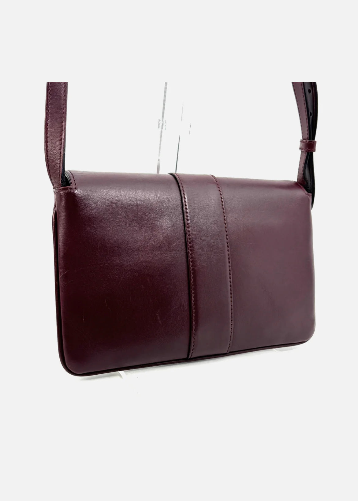 GUCCI Arli Shoulder Bag GG Marmont Burgundy Leather Crossbody