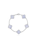 Van Cleef And Arpels Vintage Alhambra Bracelet 5 Motifs Chalcedony