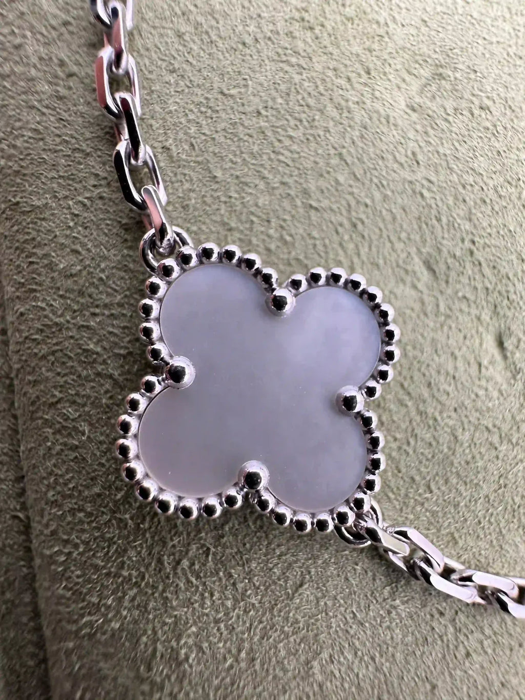 Van Cleef And Arpels Vintage Alhambra 10 Motifs Necklace White Mother Of Pearl