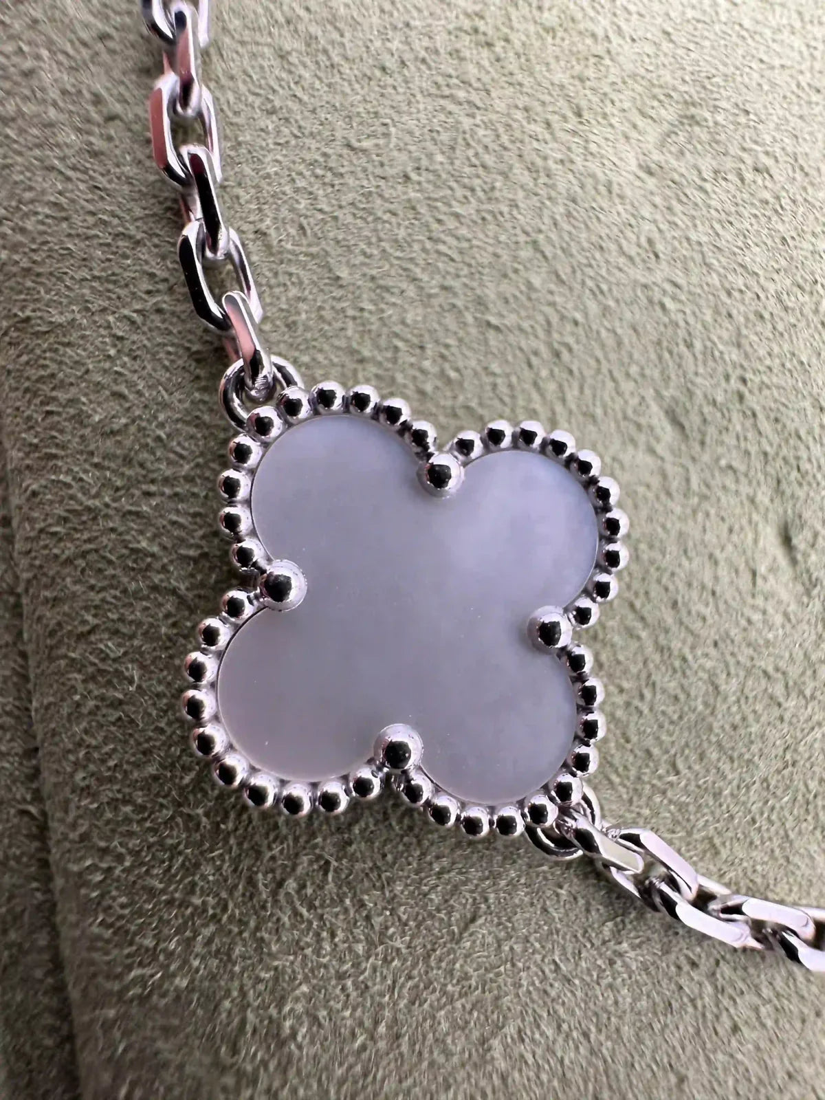Van Cleef And Arpels Vintage Alhambra 10 Motifs Necklace White Mother Of Pearl