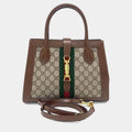 Gucci Multicolor Fabric and Leather Jackie 1961 Medium Tote Bag