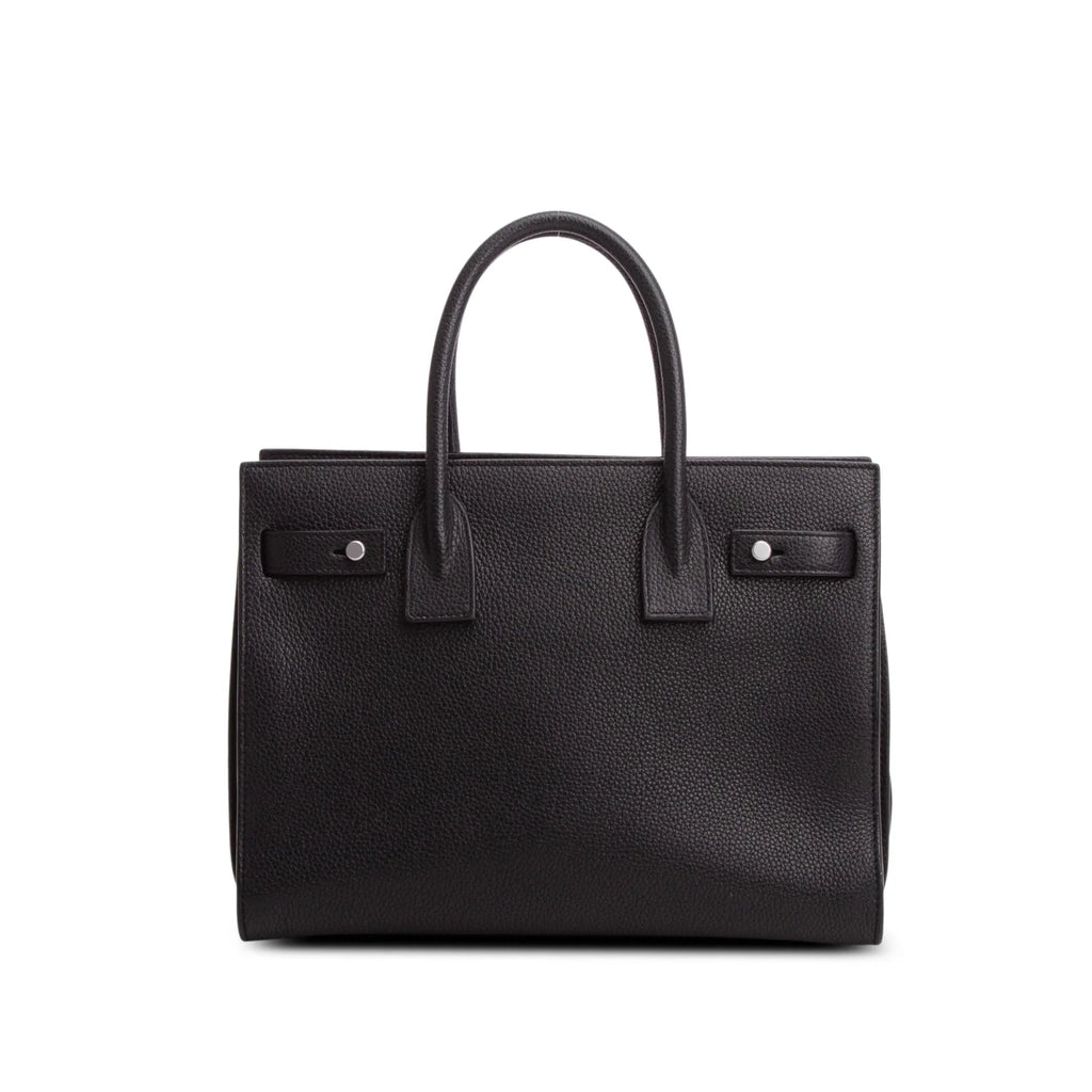 Saint Laurent Black Grained Leather Baby Sac De Jour