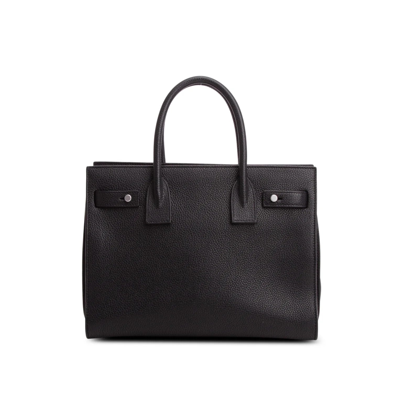 Saint Laurent Black Grained Leather Baby Sac De Jour