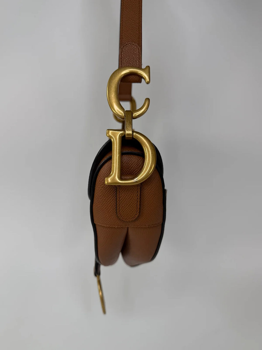 CHRISTIAN DIOR SADDLE BAG IN GOLDEN CALFSKIN GOLD HARDWARE