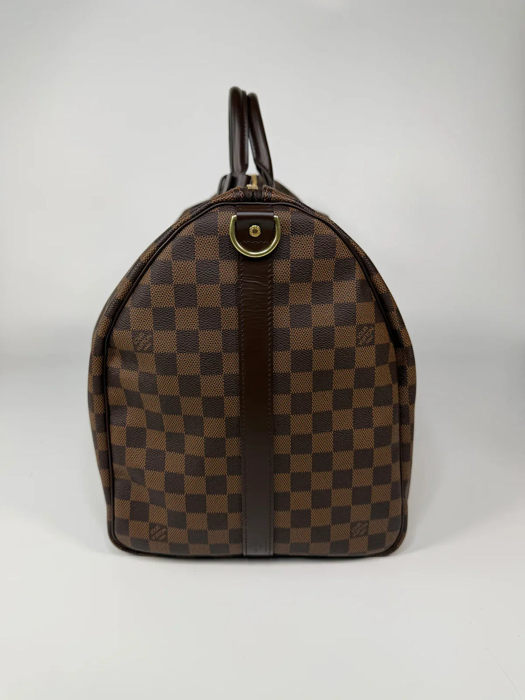 LOUIS VUITTON KEEPALL 55 IN DAMIER EBENE GOLD HARDWARE