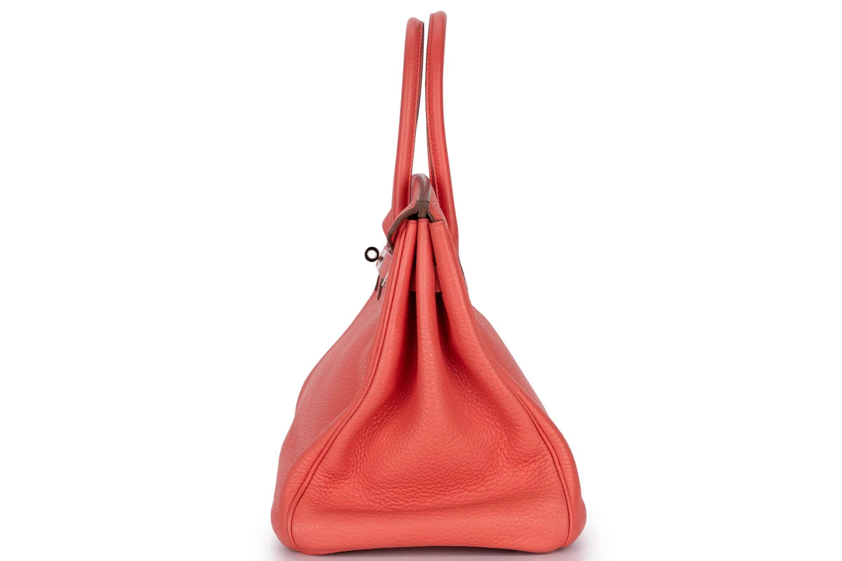 Hermès Birkin 35 Clemence Bougainvillea PHW