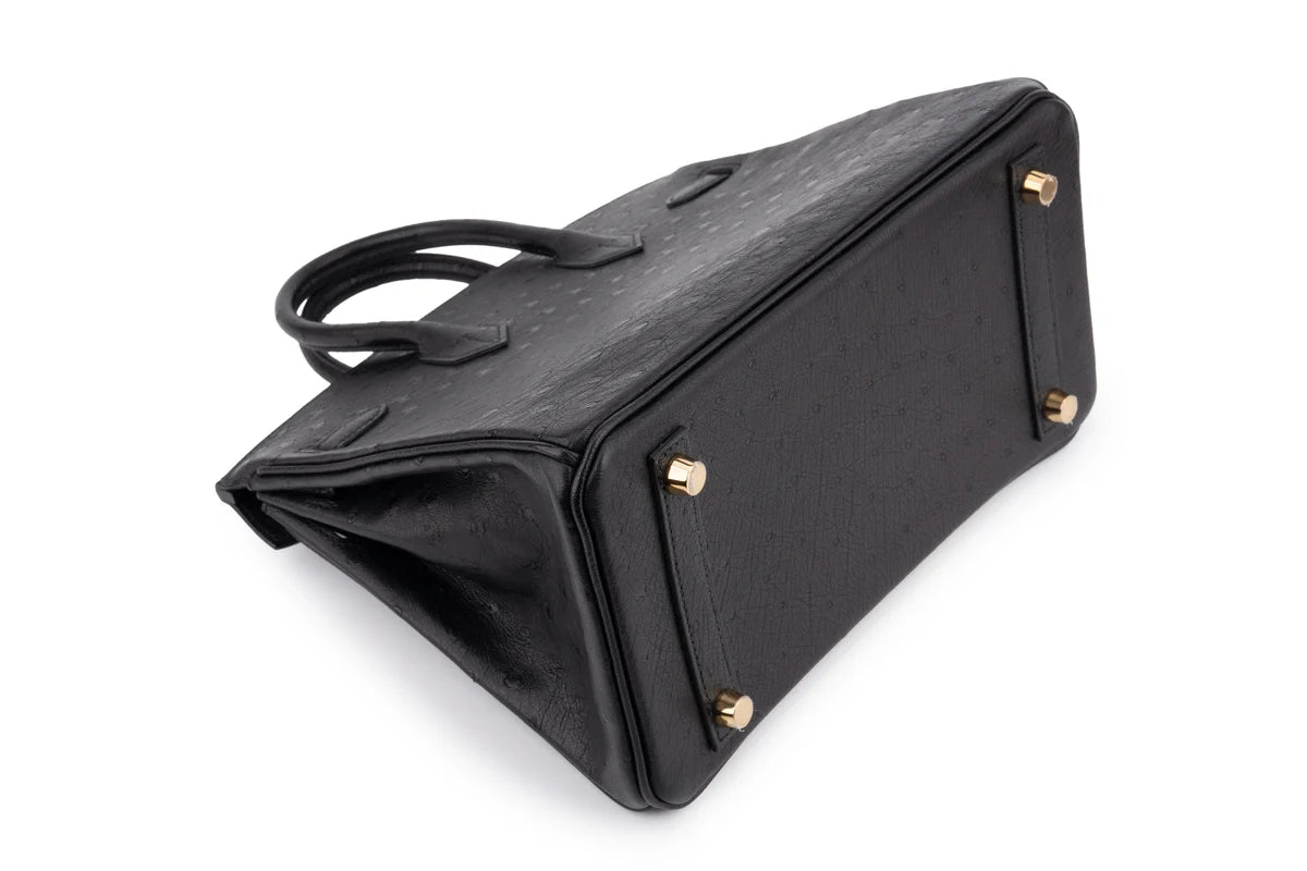 Hermès Birkin 25 Ostrich Noir GHW
