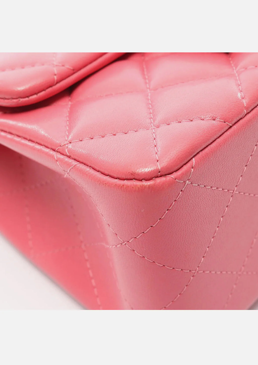 Chanel Matelasse Shoulder Bag Pink Lambskin Leather
