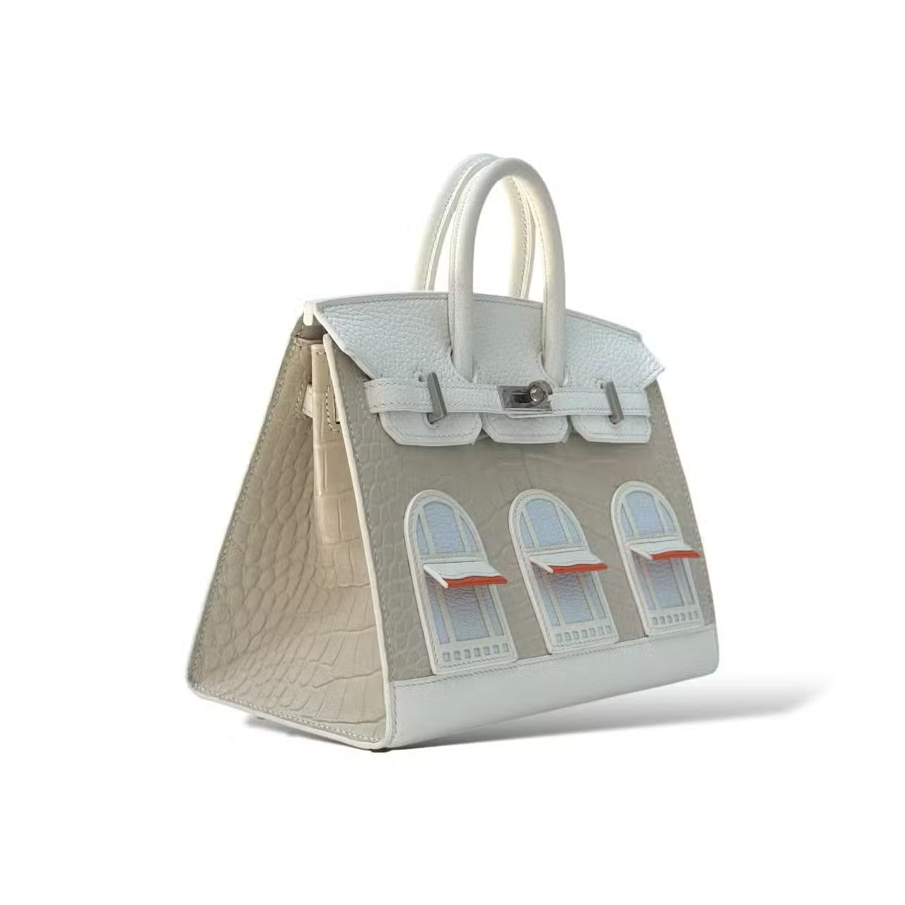 Hermes Birkin 20 Faubourg Sous La Neige Croco/Togo PHW