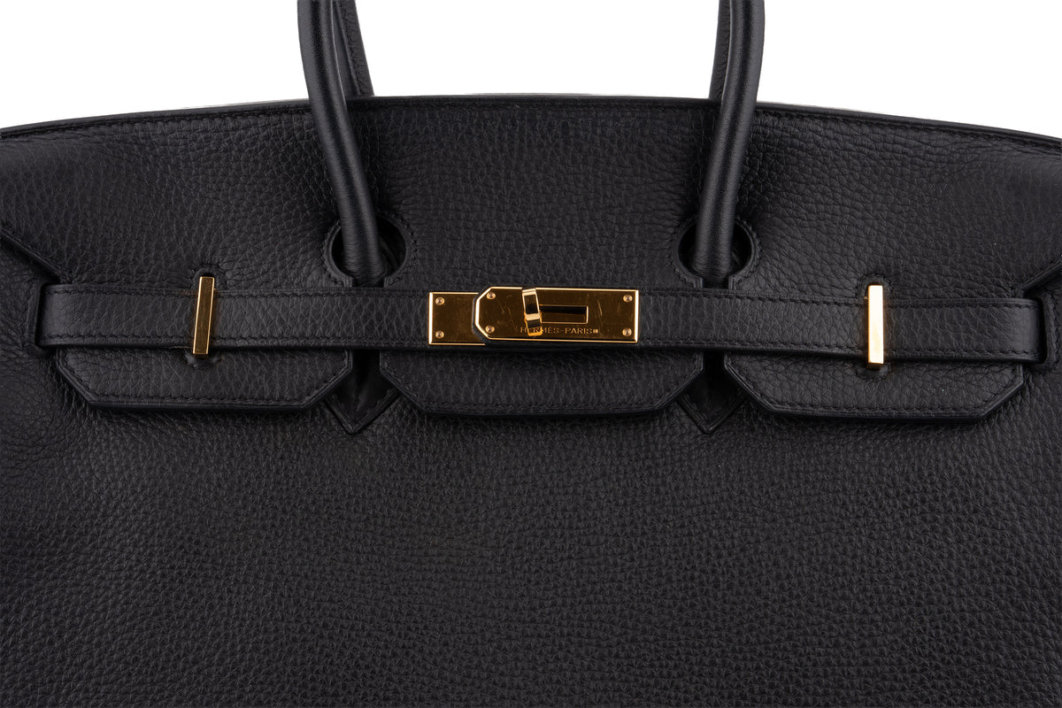 Hermès Birkin 35 Clemence Noir GHW