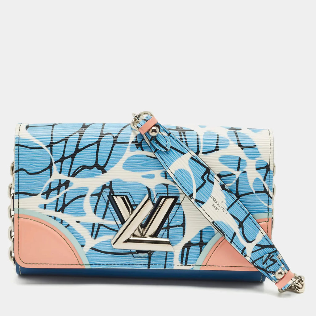 Louis Vuitton Twist Multicolor Leather and Patent Leather Wallet On Chain