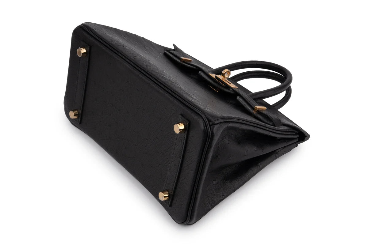 Hermès Birkin 25 Ostrich Noir GHW
