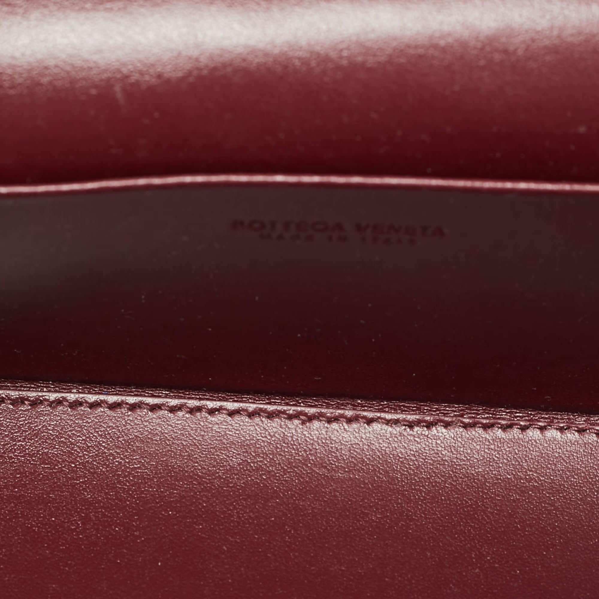 Bottega Veneta Bang Bang Dark Red Intrecciato Leather Vanity Case
