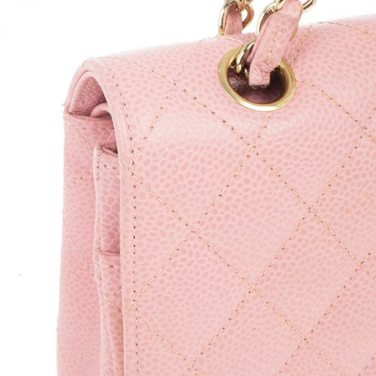 Chanel Pink Caviar Medium Double Flap Bag