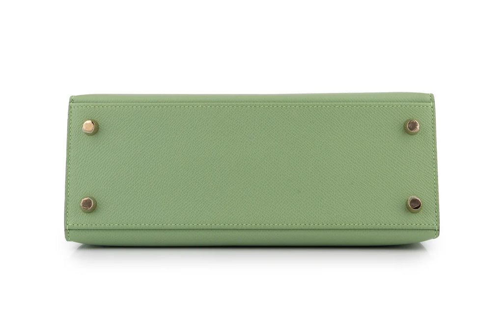 Hermès Kelly 25 Epsom Vert Criquet GHW