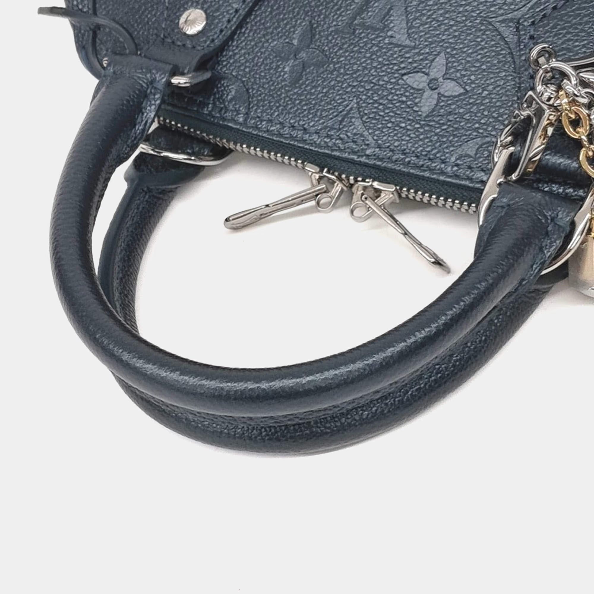 Louis Vuitton Black Leather Empreinte Alma BB M26686