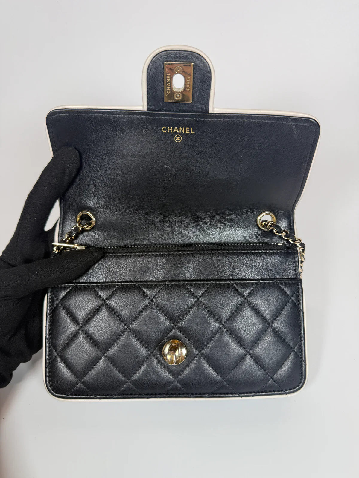 CHANEL WALLET ON CHAIN 2026 COLLECTION WITH PALE GOLD HARDWARE