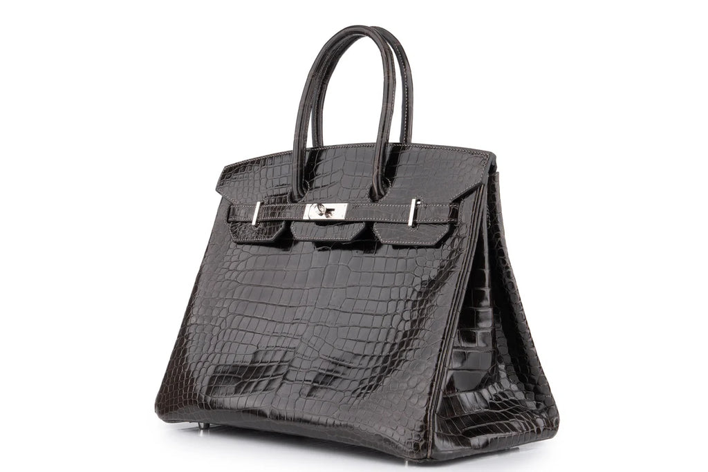 Hermès Birkin 35 Crocodile Porosus Noir PHW