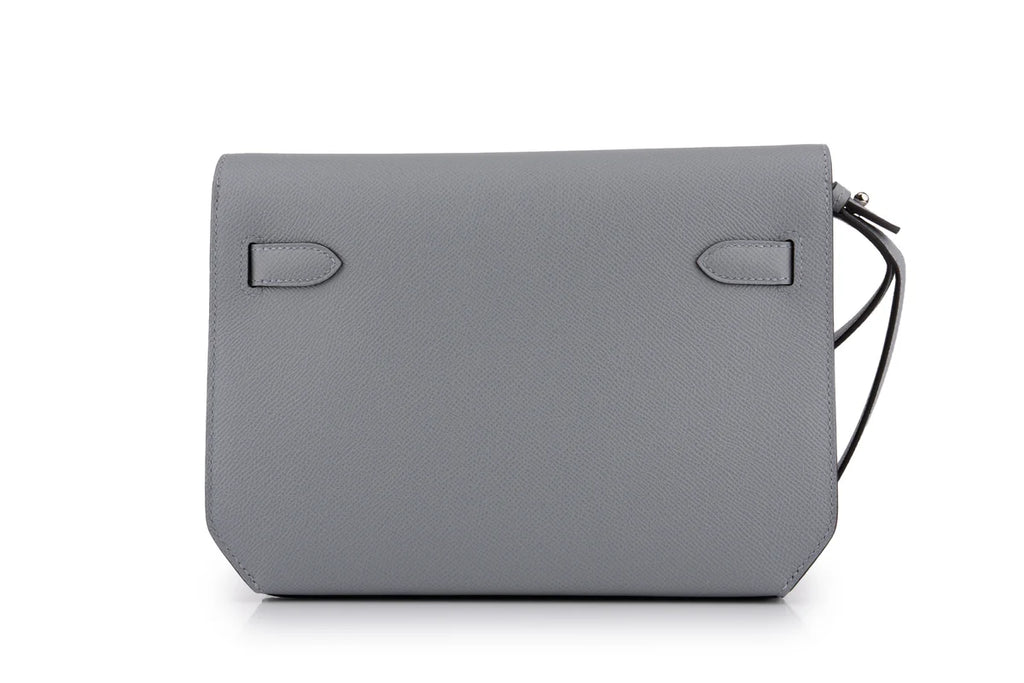 Hermès Kelly 25 Depeches Epsom Gris Pantin PHW