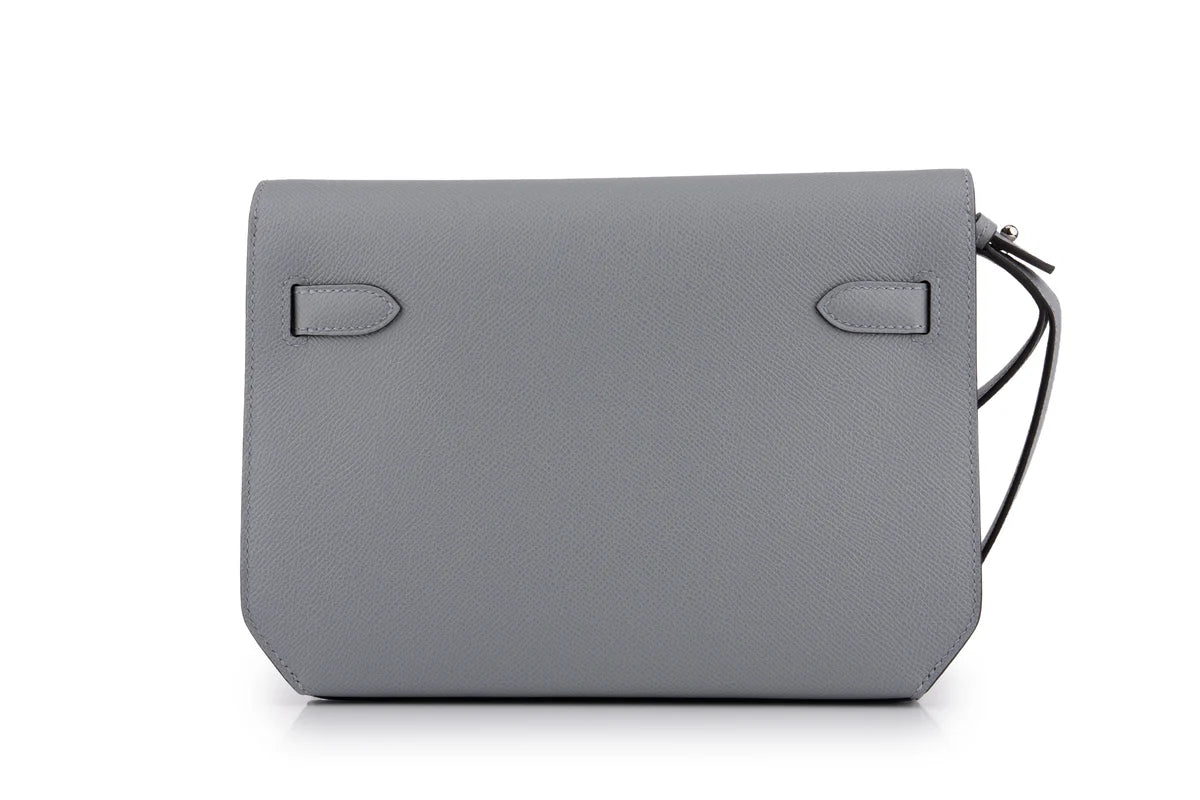 Hermès Kelly 25 Depeches Epsom Gris Pantin PHW