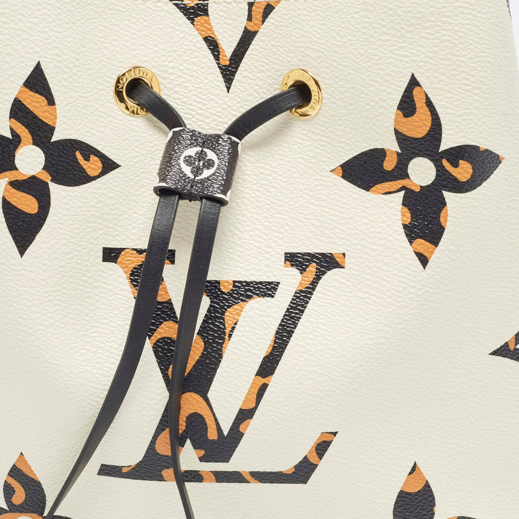 Louis Vuitton NeoNoe Ivory Jungle Monogram Giant Canvas Bucket Bag