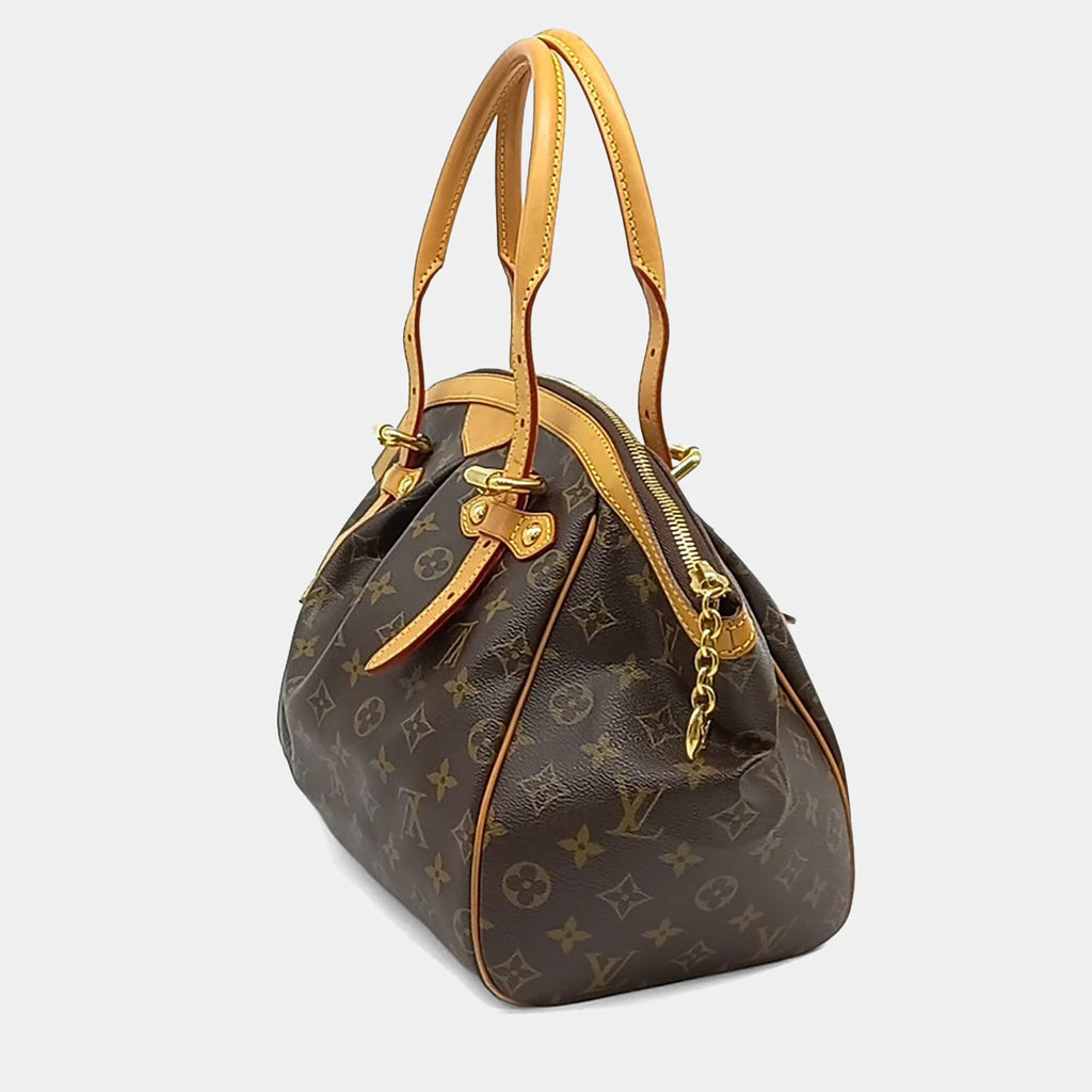 Louis Vuitton Monogram Tivoli Brown Coated Canvas GM Bag