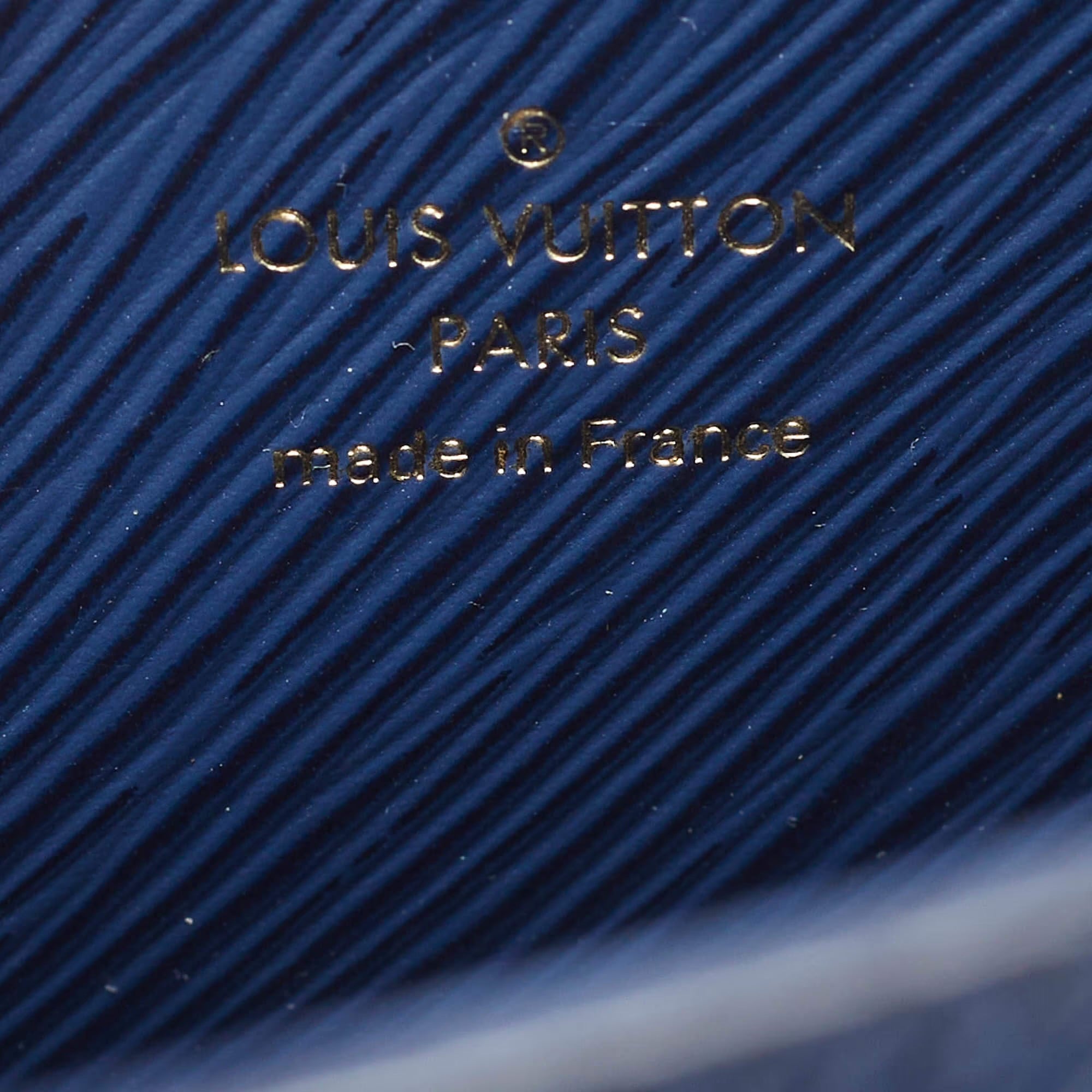 Louis Vuitton Twist MM Navy Blue Epi Leather Bag