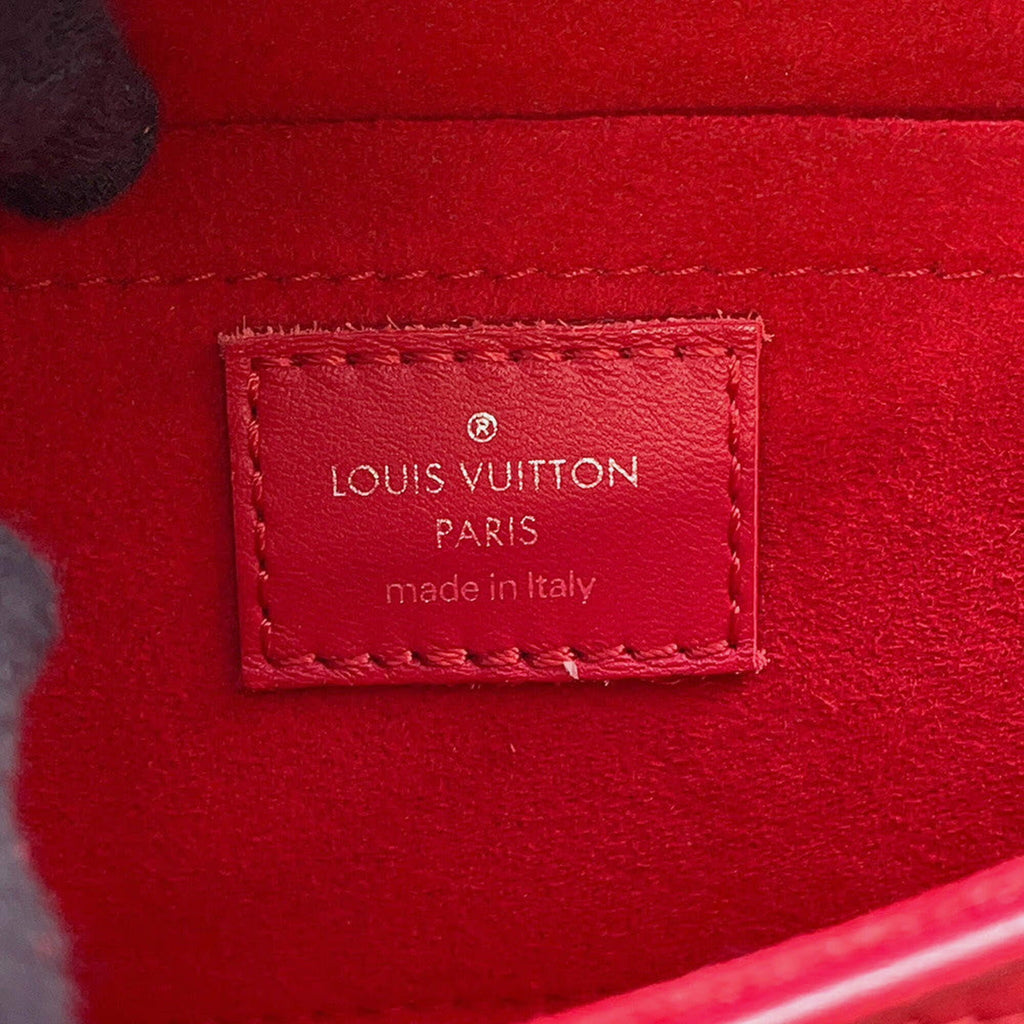 Louis Vuitton New Wave Chain Bag Red Leather Size Pm