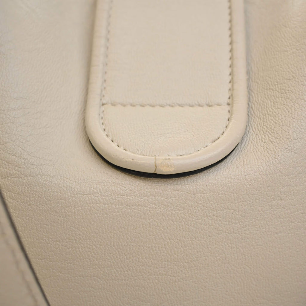 Gucci Dahlia Small Mystic White Calfskin Leather Tote Bag