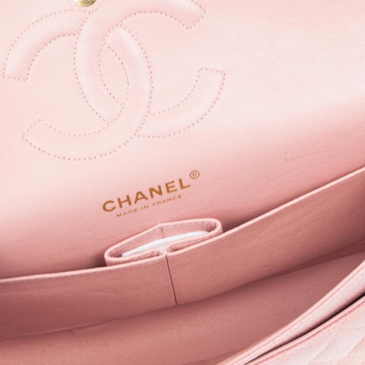 Chanel Pink Caviar Medium Double Flap Bag