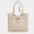 Gucci Dahlia Small Mystic White Calfskin Leather Tote Bag