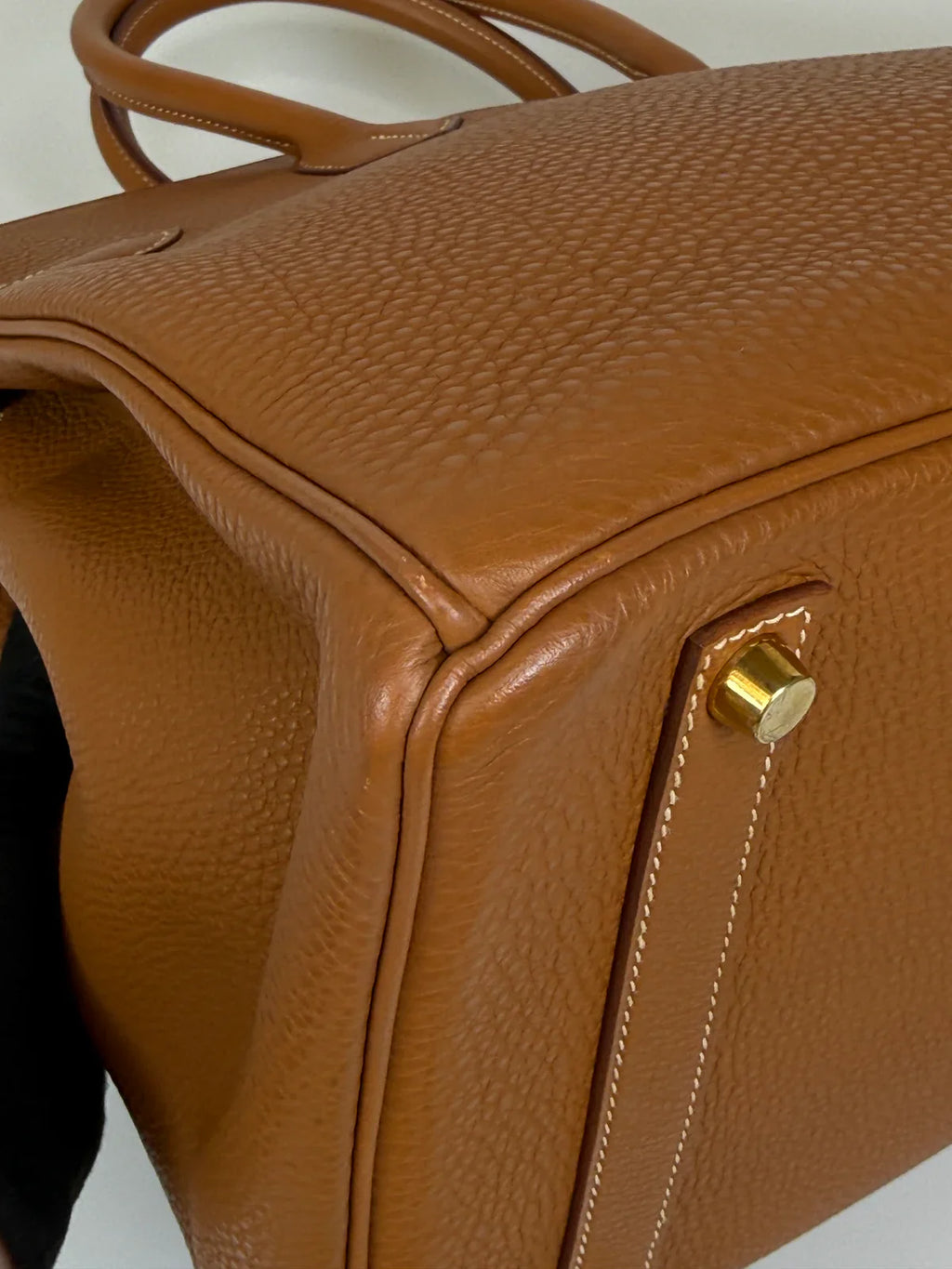 HERMÈS BIRKIN 35 IN GOLD TOGO LEATHER WITH GOLD HARDWARE