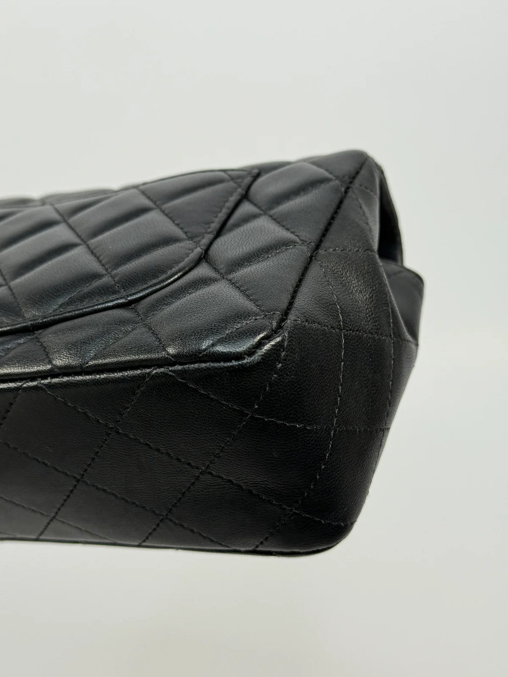 CHANEL MINI RECTANGLE IN BLACK LAMBSKIN SILVER HARDWARE