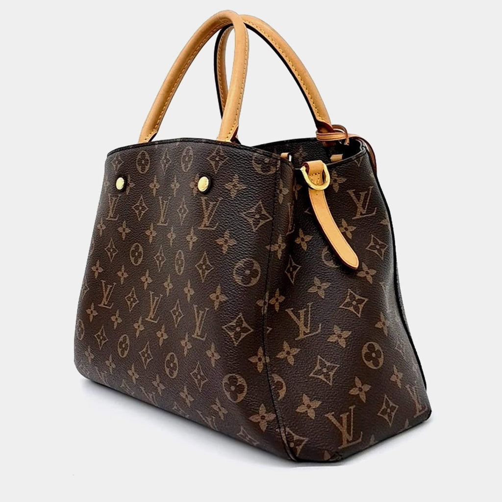 Louis Vuitton Brown PVC Monogram Montaigne MM
