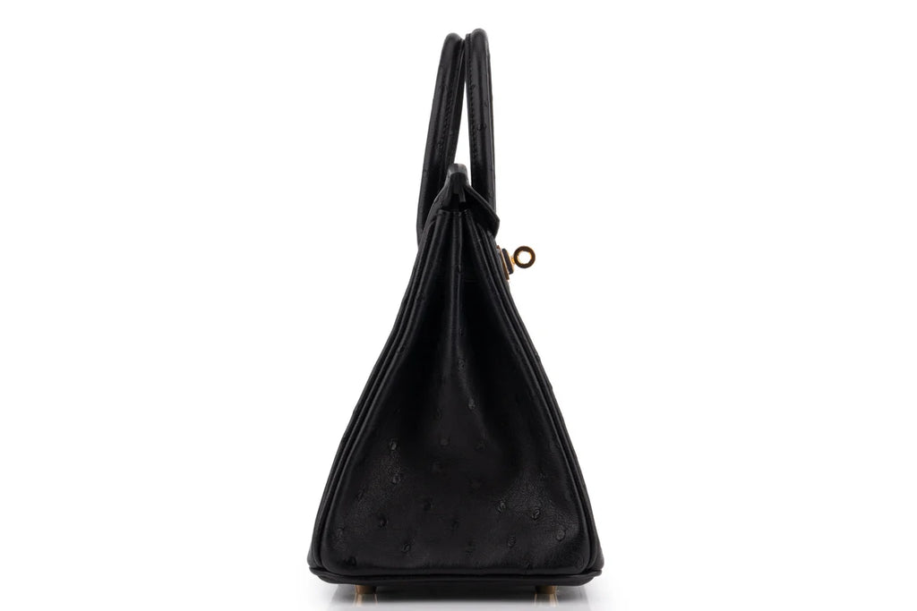 Hermès Birkin 25 Ostrich Noir GHW