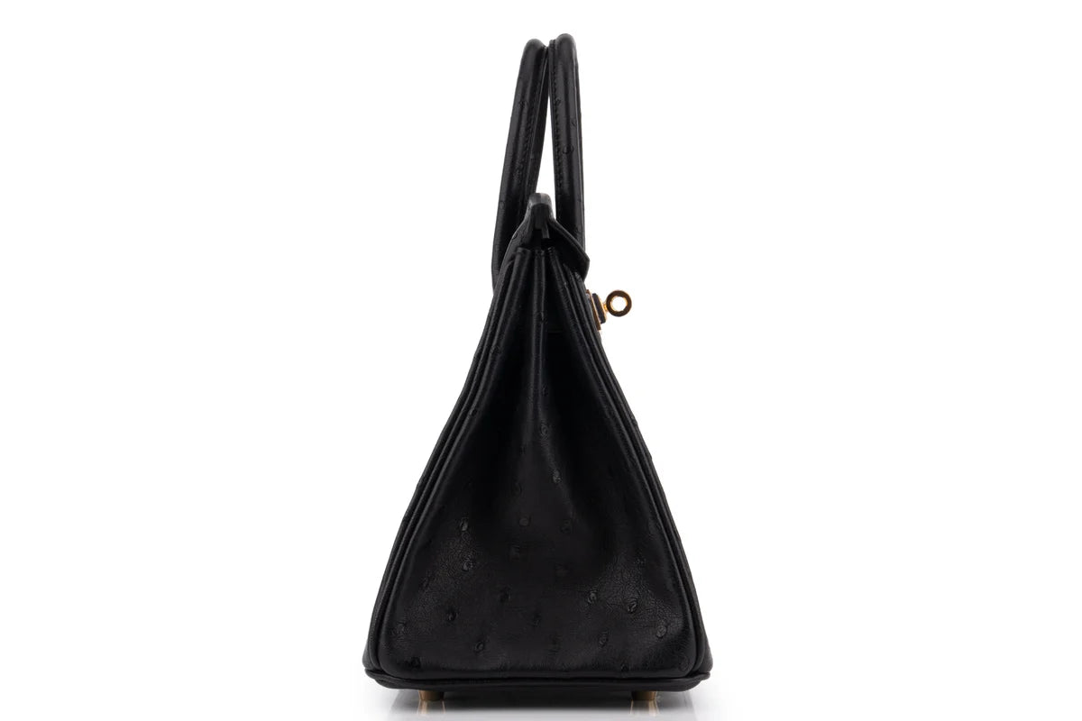 Hermès Birkin 25 Ostrich Noir GHW