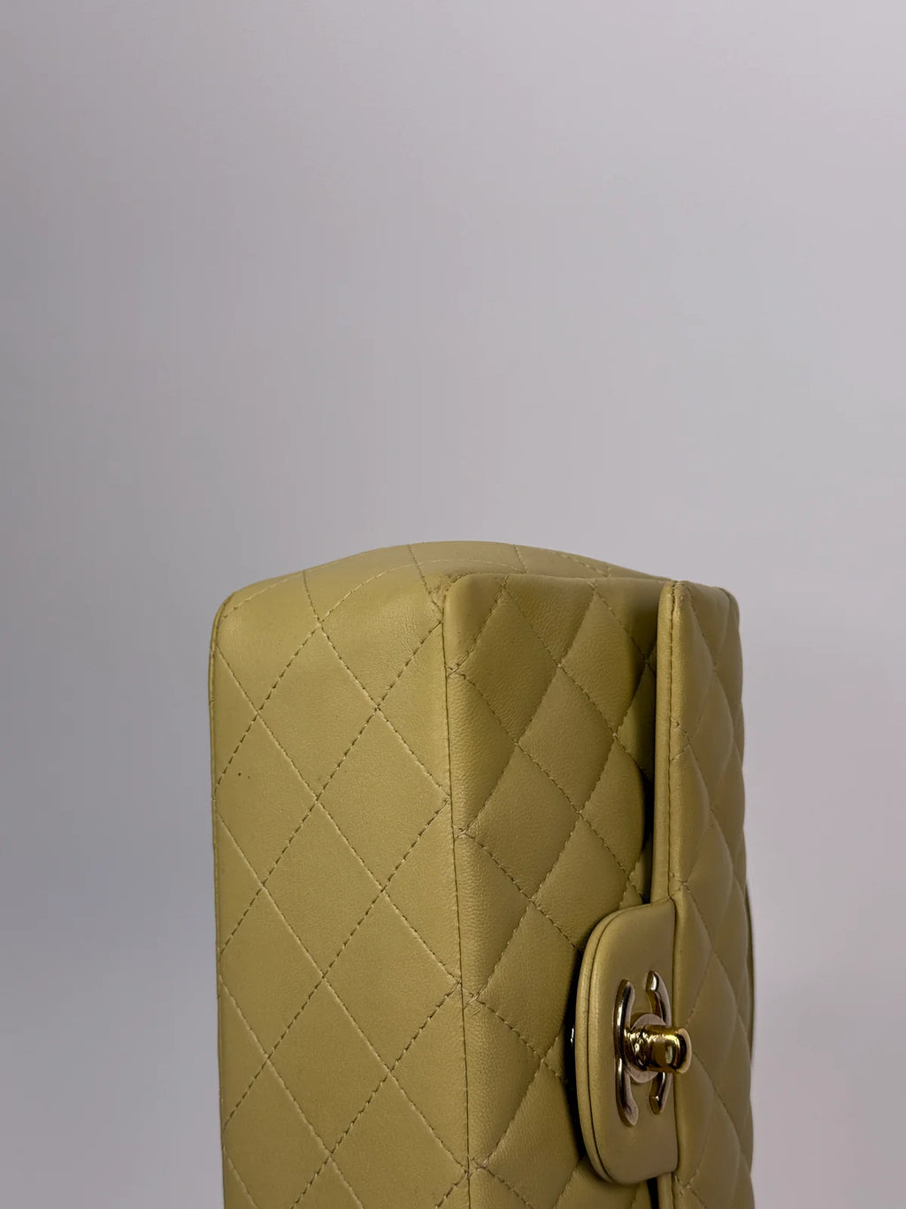 CHANEL MINI RECTANGLE FLAP BAG IN PISTACHIO GREEN LAMBSKIN WITH GHW