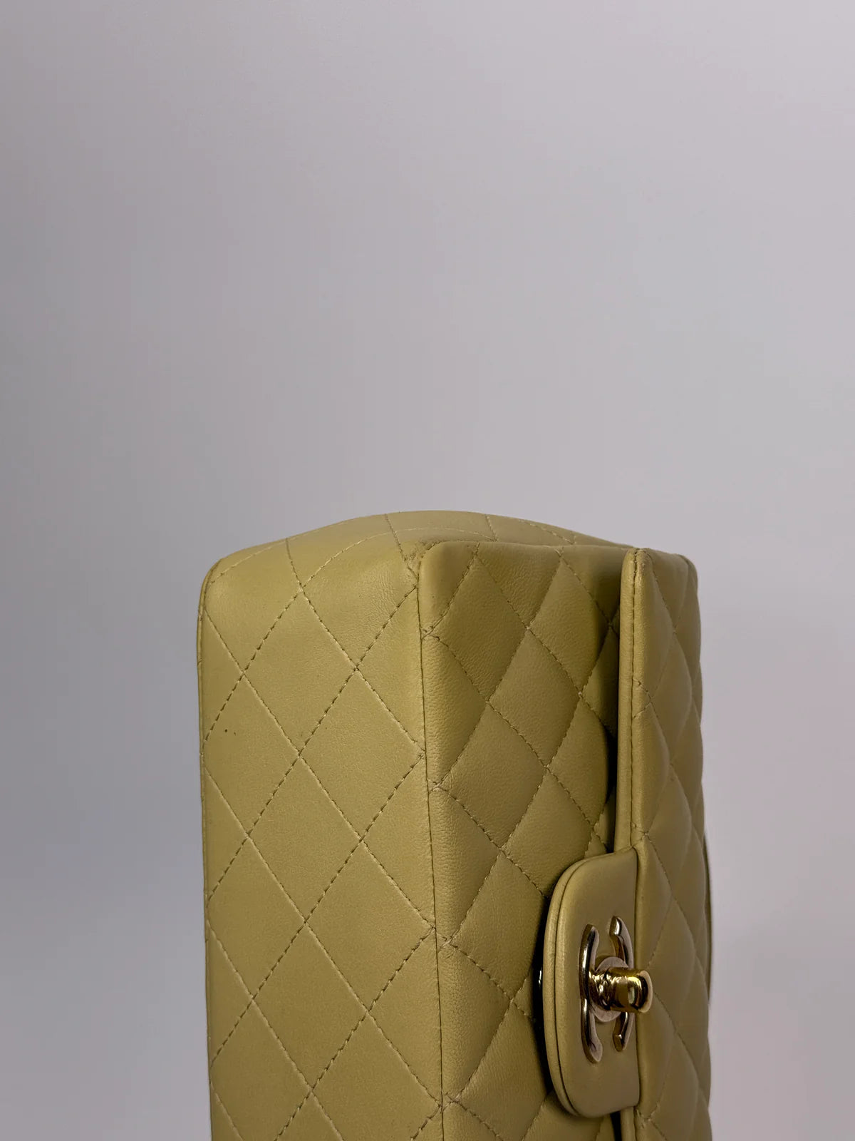 CHANEL MINI RECTANGLE FLAP BAG IN PISTACHIO GREEN LAMBSKIN WITH GHW