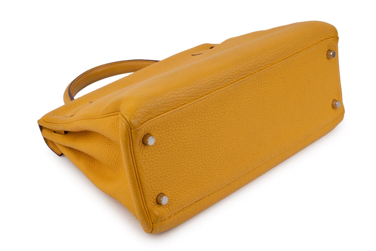 Hermès Kelly 32 Togo Soleil PHW