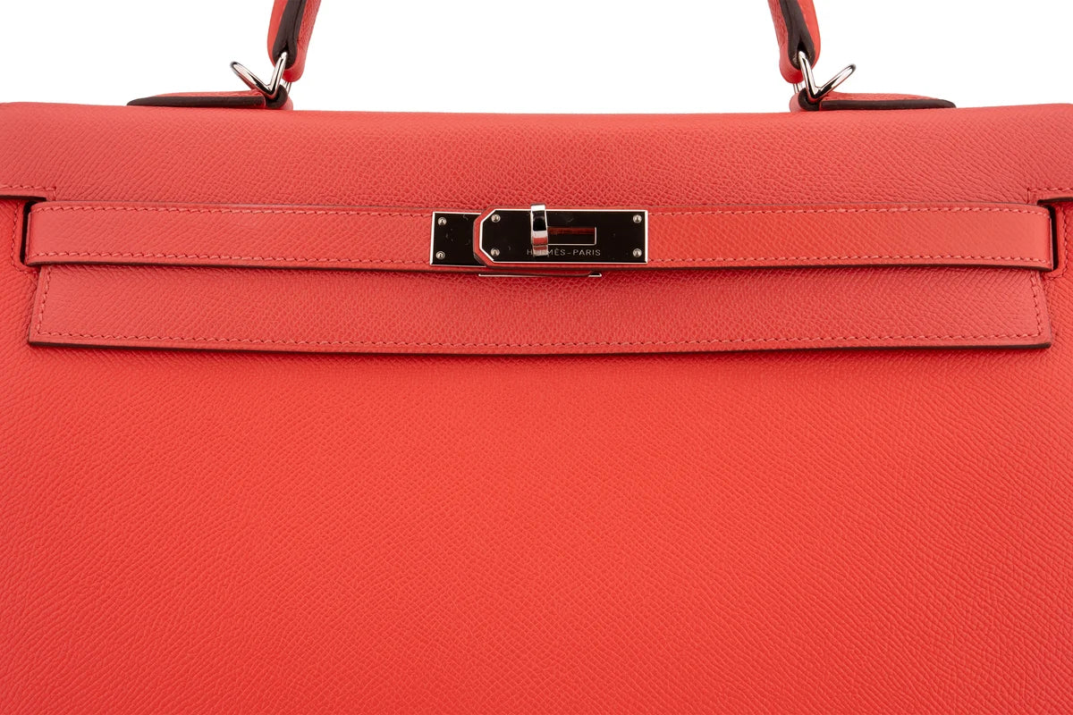 Hermès Kelly 35 Epsom Rose Jaipur PHW